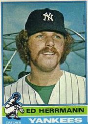 1976 Topps Baseball Cards      406     Ed Herrmann